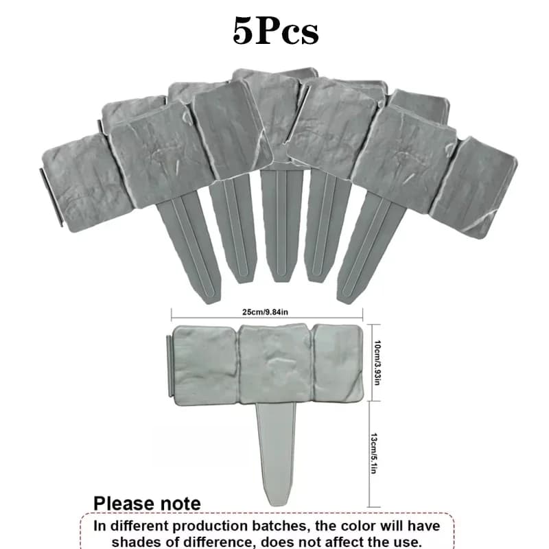 Bordure de jardin en plastique de 33 pieds, pour aménagement paysager, bordures de parterre de fleur