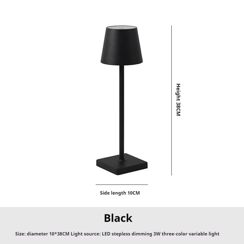 Lampe de Table sans fil Rechargeable par Usb Poldina étanche interrupteur tactile lampe de Table pou