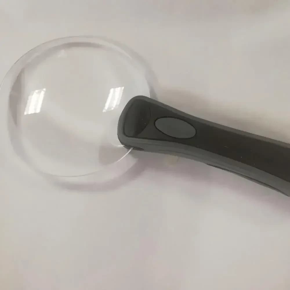 Loupe de lecture portative avec lumière 2,5x, 2 pièces, lampe LED sans cadre de 90mm, Loupe éclairée
