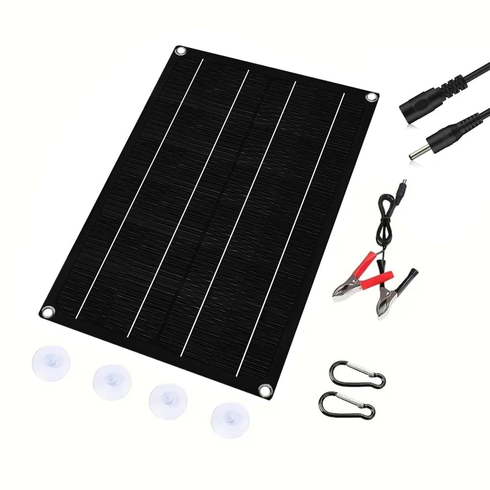 【Mise à niveau 2025】 panneau solaire monocristallin flexible 2200W + 100A Kit de contrôleur MPPT-Ult