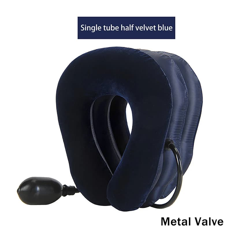 Attelle de traction cervicale gonflable confortable pour le cou, massage du cou, soulagement et déco