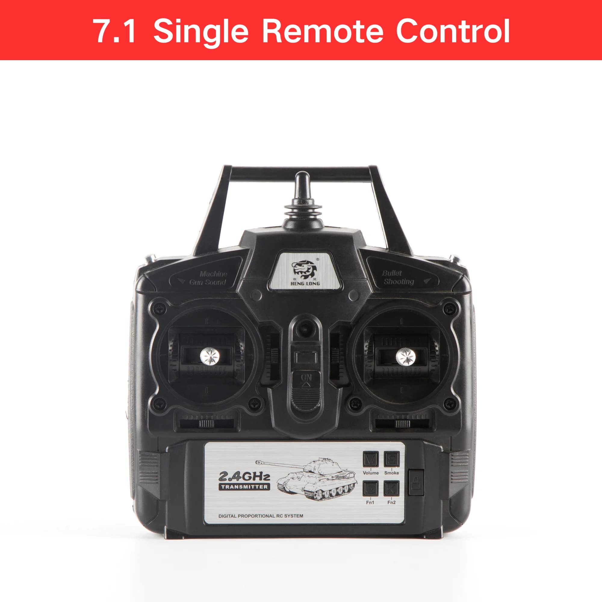 Heng Long 1/16 RC Tank 2.4Ghz métal TK-7.1 émetteur carte principale récepteur télécommande avec Leo
