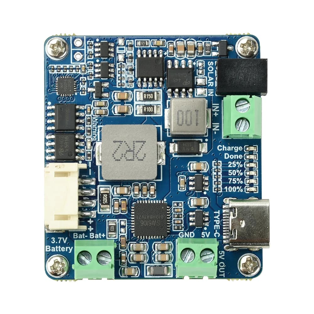 Module de gestion d'énergie solaire de type D, prend en charge les panneaux solaires 6V~24V, sortie