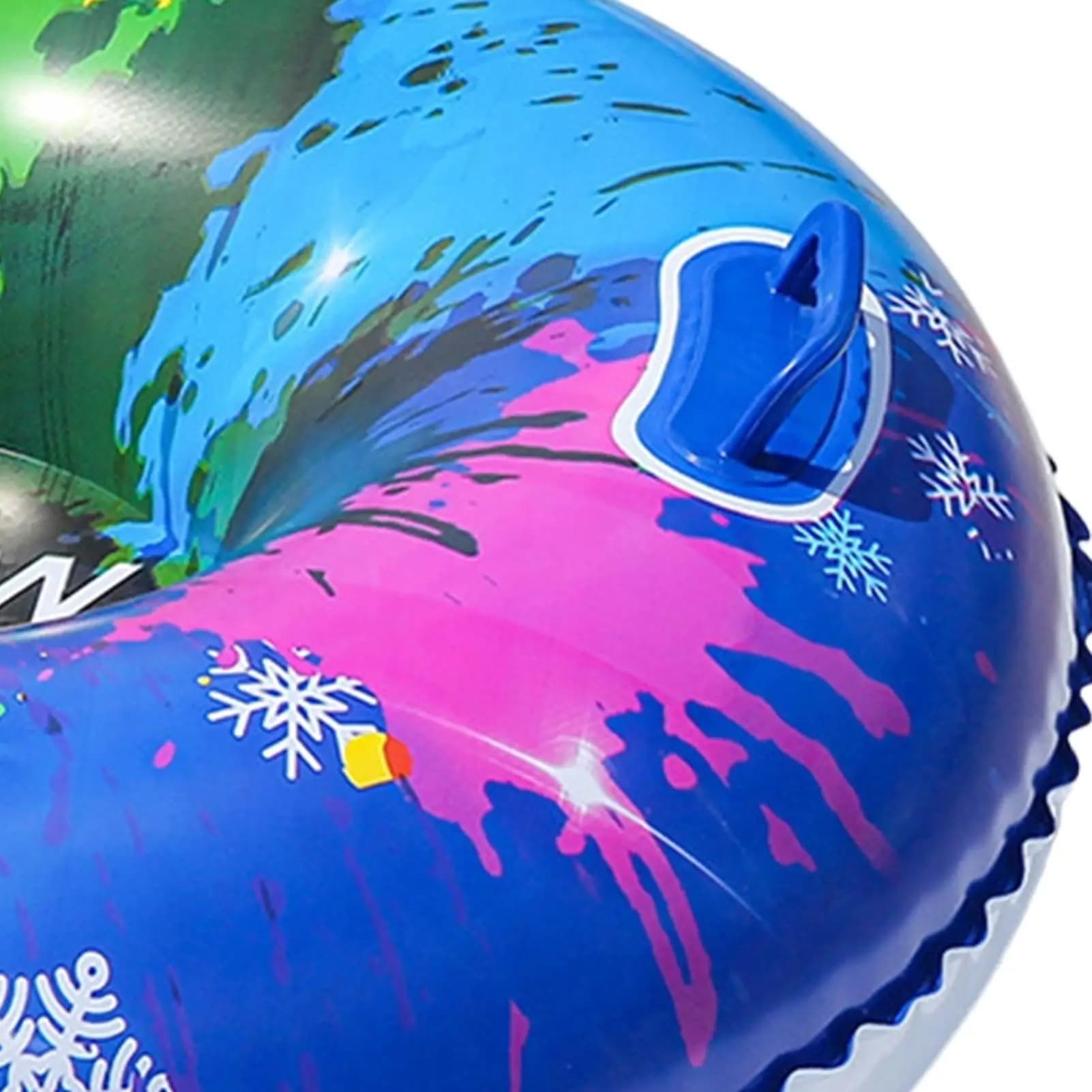 Tubes à neige gonflables résistants au froid, traîneau en PVC de 37,4 pouces, tubes à neige robustes