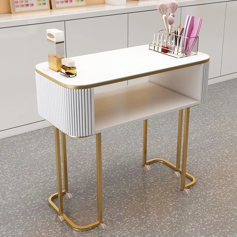 Station de travail Design bureau à ongles rangement chaises modernes imperméables bureau à ongles fe