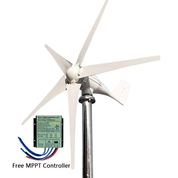 Turbine éolienne avec contrôleur MPPT gratuit, 3000W, 12V, 24V, 48V, système hors réseau, long panne