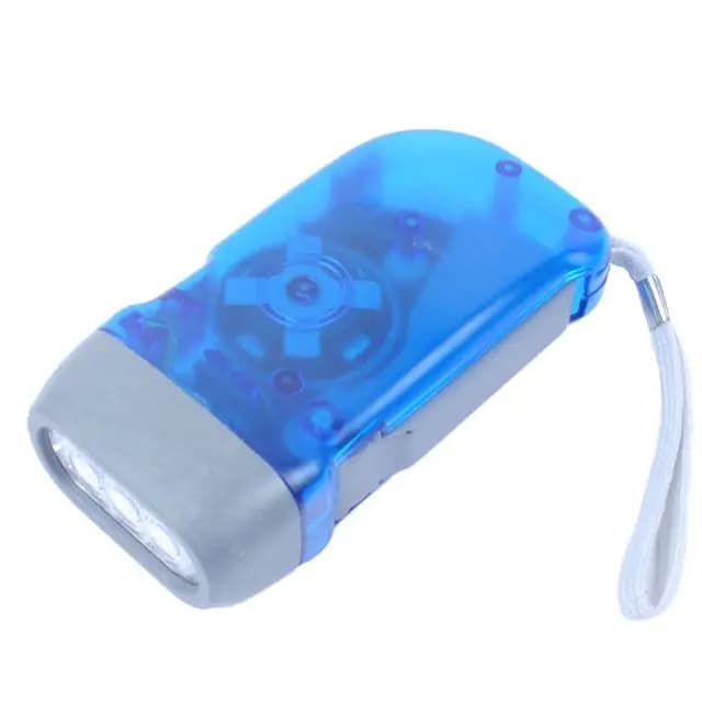 3 LED main pressage Dynamo manivelle puissance liquidation lampe de poche Mini auto-génératrice torc
