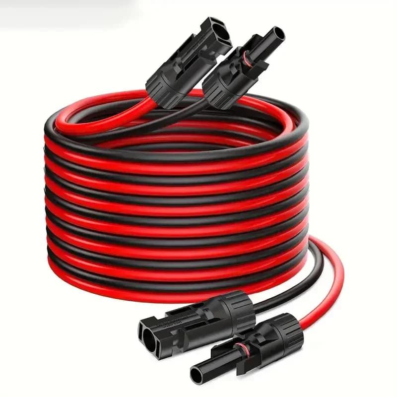 Câble d'extension de panneau solaire 236 pouces/6M, Kit de câbles d'extension solaires 14AWG avec co