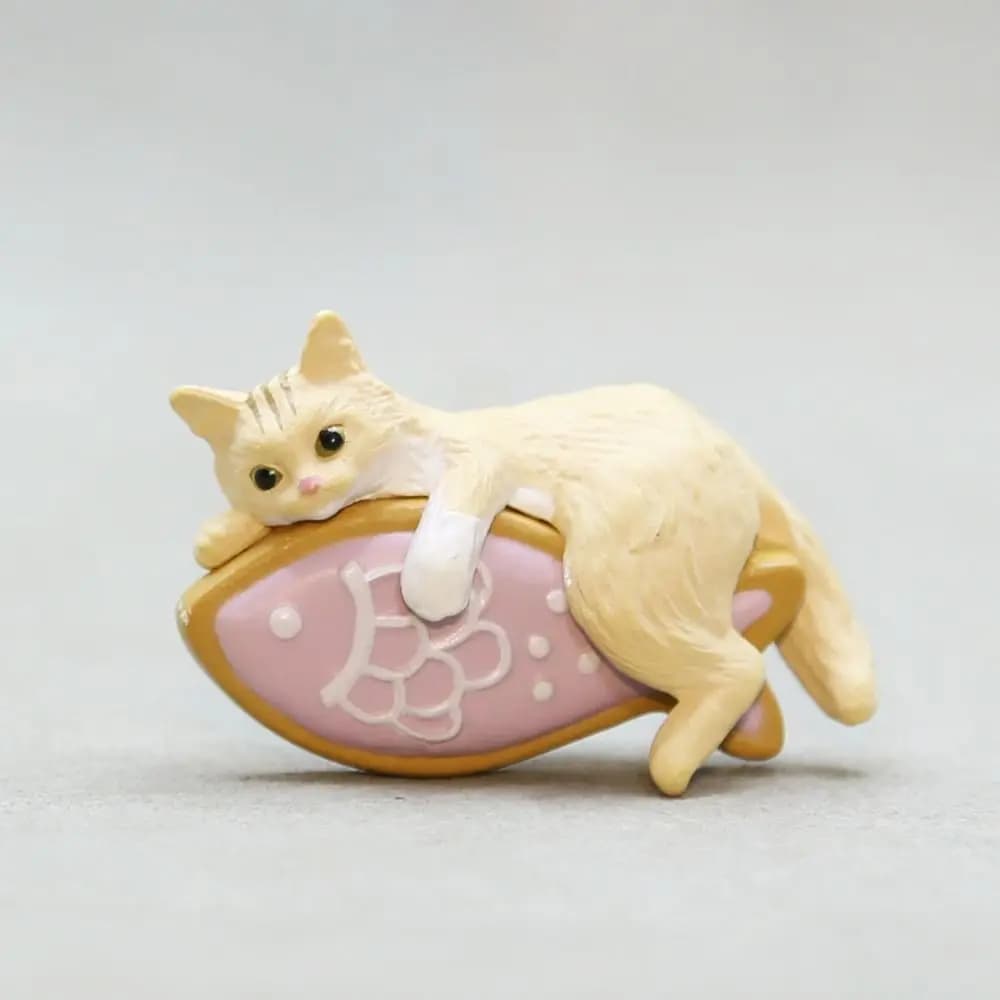 Figurine l'inventaire de chat de simulation de bord de guérison, tasse d'ordinateur, ornement de déc