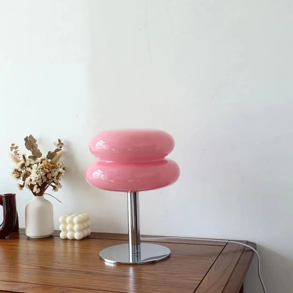 Lampe en verre champignon nordique Bauhaus gradation trichromatique chevet veilleuse lampes d'ambian