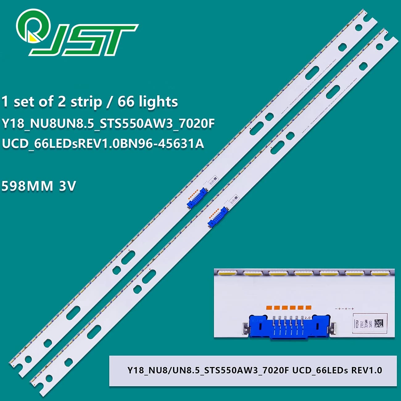 2 pièces BN96-45631A UE55NU8502 UE55NU8505 UE55NU8509 UN55NU8500 UE55NU8079 UE55NU8500 UE55NU8002 UE