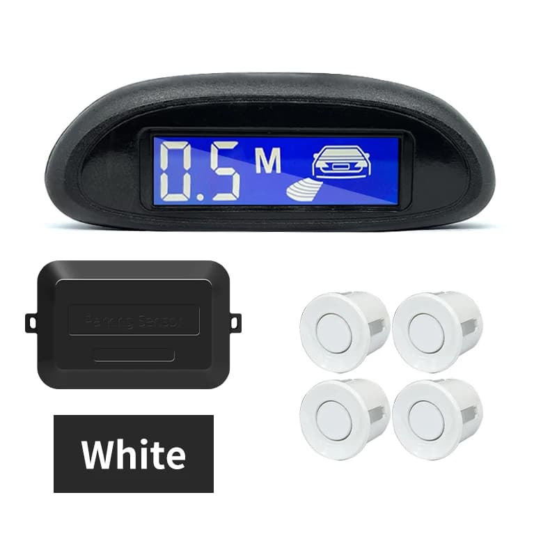 Hippcron capteur de stationnement pour voiture avec moniteur LED de recul Parktronic automatique 4 c