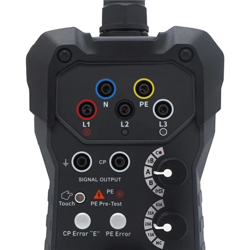 Adaptateur de testeur EVSE 63A, testeur de tension pour Test de Station de charge EV, Compatible ave