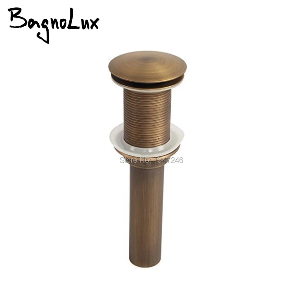 Drain Pop-up sans trop-plein pour éviers, couleur antique