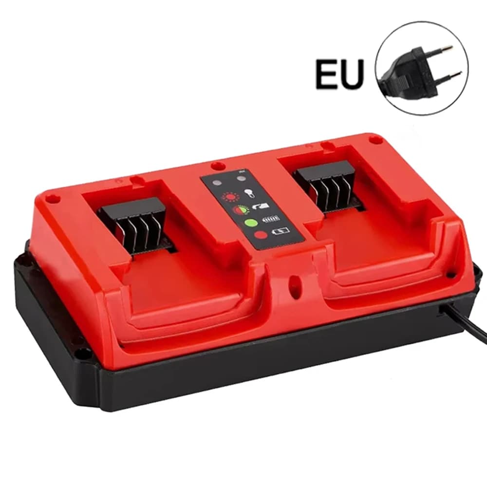 Chargeur double port CH07 pour outils électriques à batterie lithium Milwaukee 14,4V-18V, indicateur