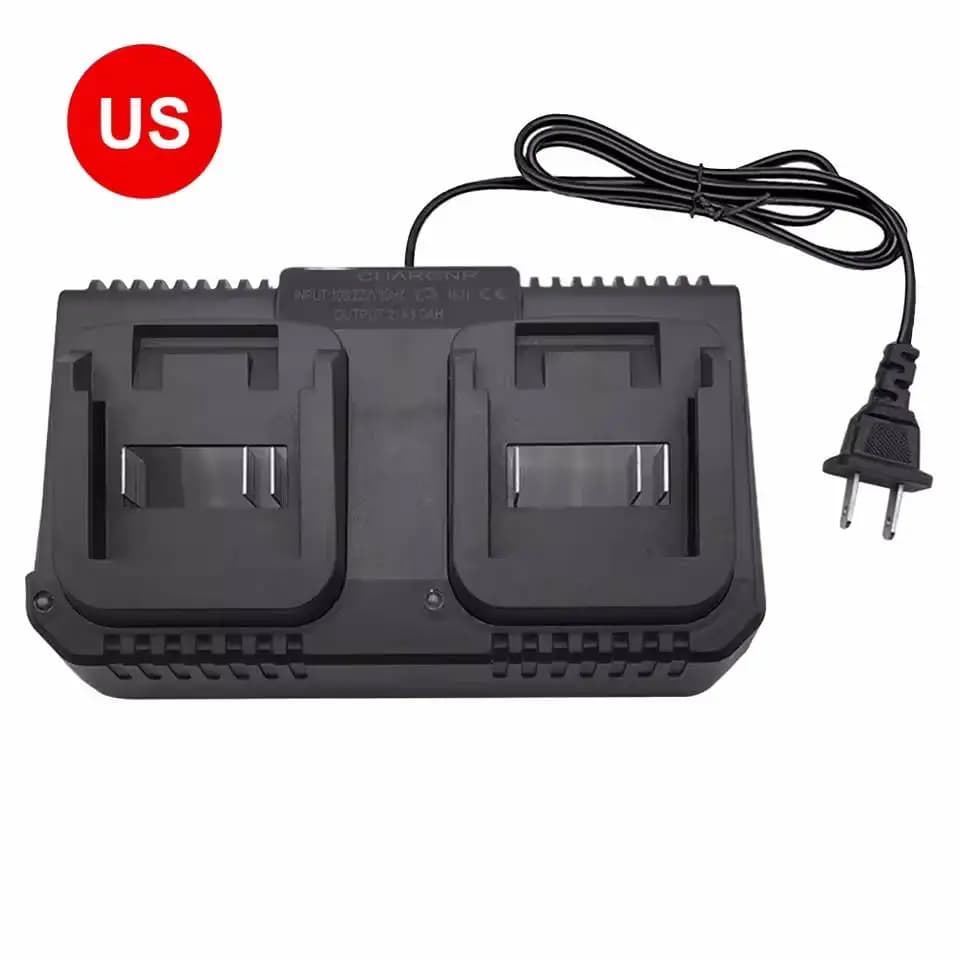 Chargeur double de batterie au Lithium, 2 voies, pour outil électrique, prise ue/US pour batterie Ma