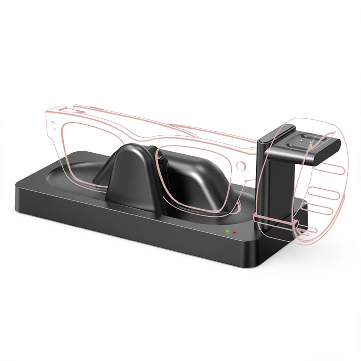 Station de charge pour lunettes Meta Ray-Ban Display et Neural Band, station de charge compacte, ind