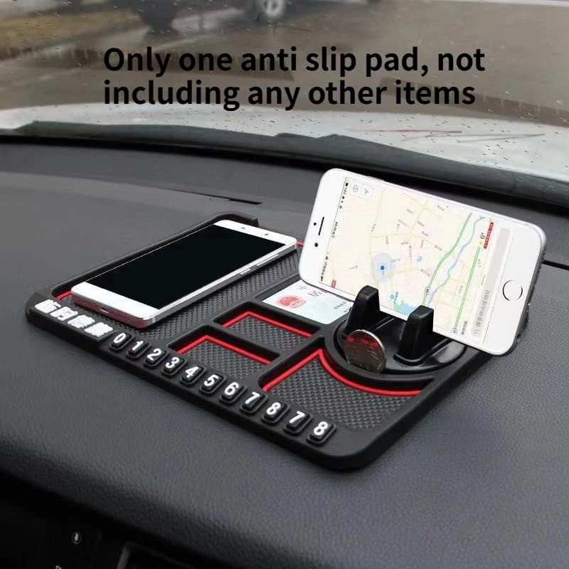 Tapis antidérapant pour numéro de stationnement temporaire de voiture, support de navigation multifo