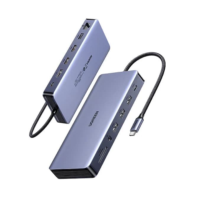 UGREEN Revodok Pro 313 Station d'accueil pour ordinateur portable 13 en 1 4K Triple affichage USB C