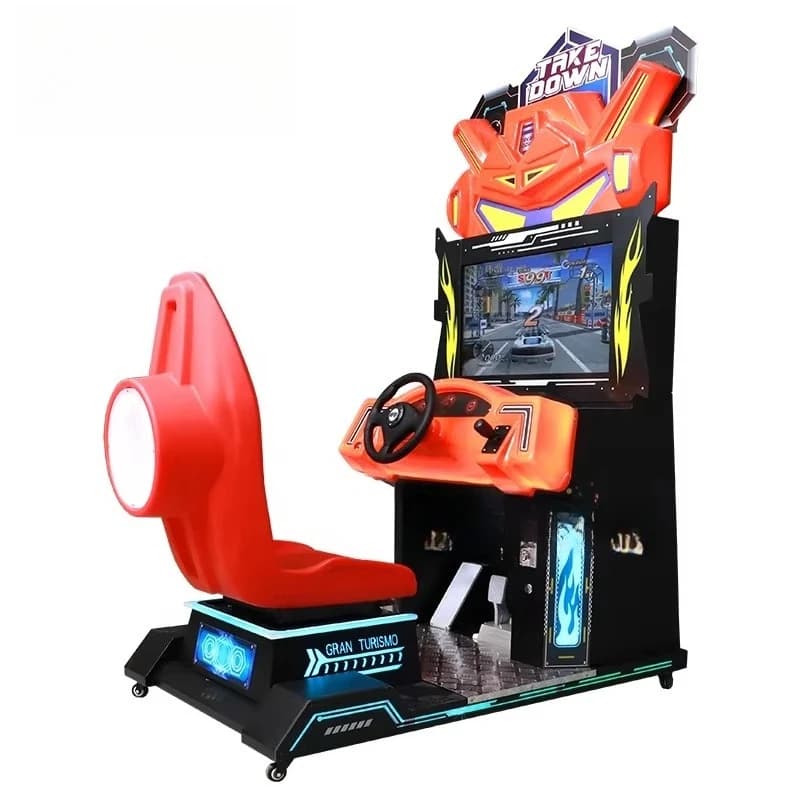 Machine de jeu vidéo de course automobile d'arcade à monnayeur, simulateur 5D de réalité virtuelle p
