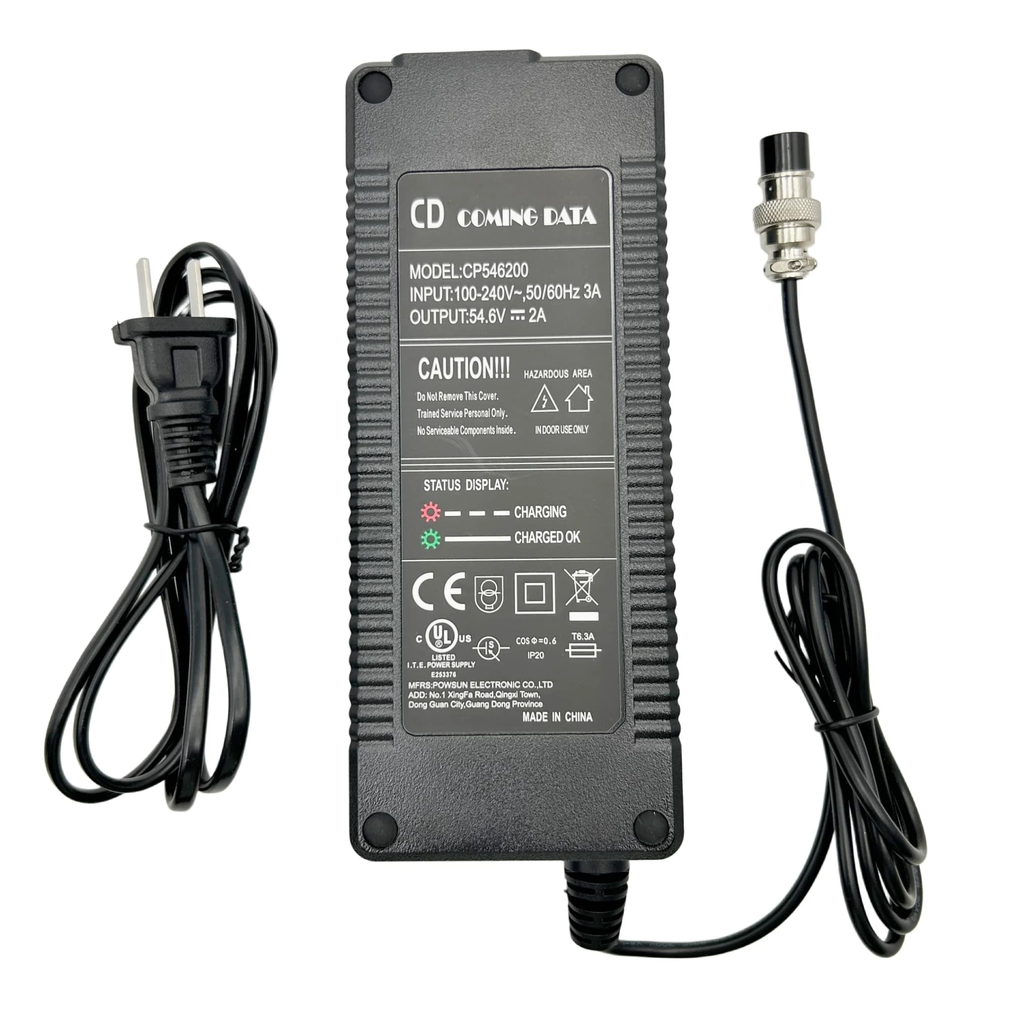Chargeur d'origine Joyor S5 S8 S10 S5pro S5z S10z T6 T10, sortie 54,6V/67,2V, chargeur de batterie p