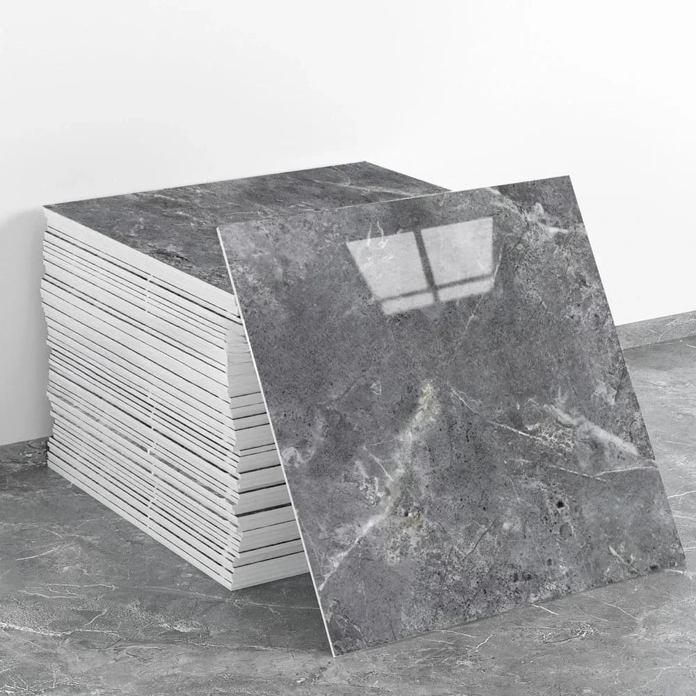 Autocollants de carrelage effet marbre 3D, panneaux auto-adhésifs imperméables pour salle de bains,