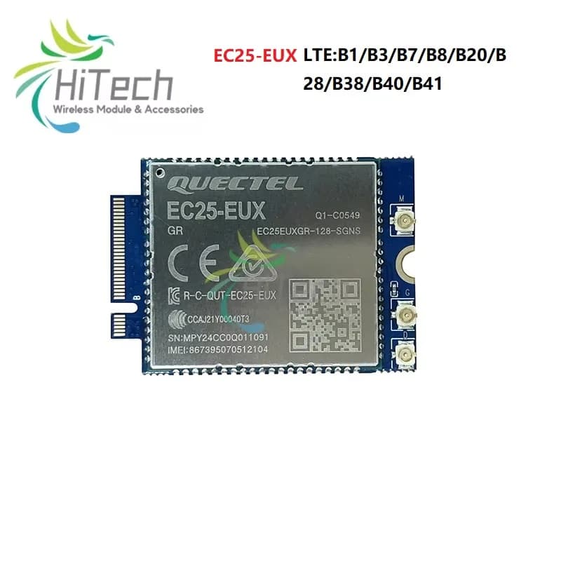 Quectel EC25 EC25-AFX EC25-EUX LTE Cat4 M.2 Module avec emplacement pour carte SIM/kit d'accessoires