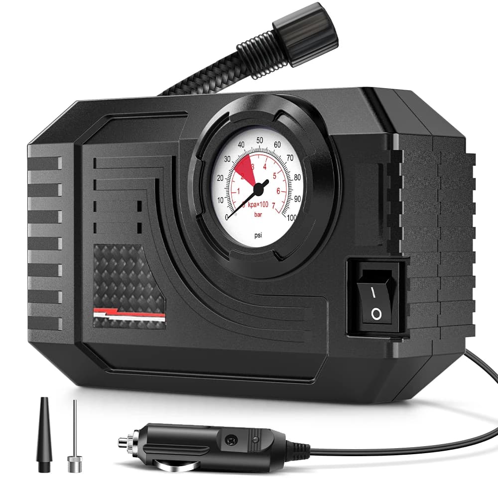 Mini Pompe de Gonflage Portable pour Voiture, Compresseur d'Air Mécanique Filaire, Outil de Gonflage