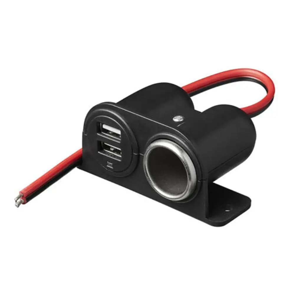 Adaptateur de camping-car de voiture intégré, prise de ports USB pour touristes, allume-cigare Lagun