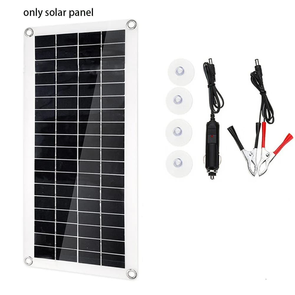 Ensemble de panneaux solaires 30W, Kit de contrôleur, système de générateur USB Portable 12V 24V, ch