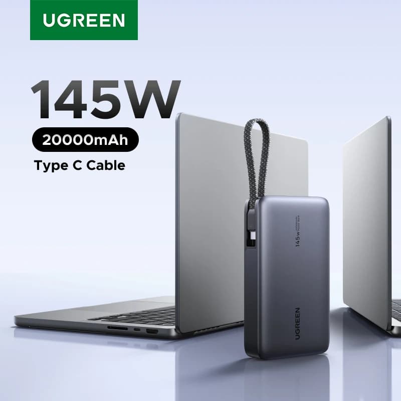 UGREEN PD 145W 20000mAh batterie externe Charge rapide Portable PowerBank pour iPhone 17 Pro Max Xia