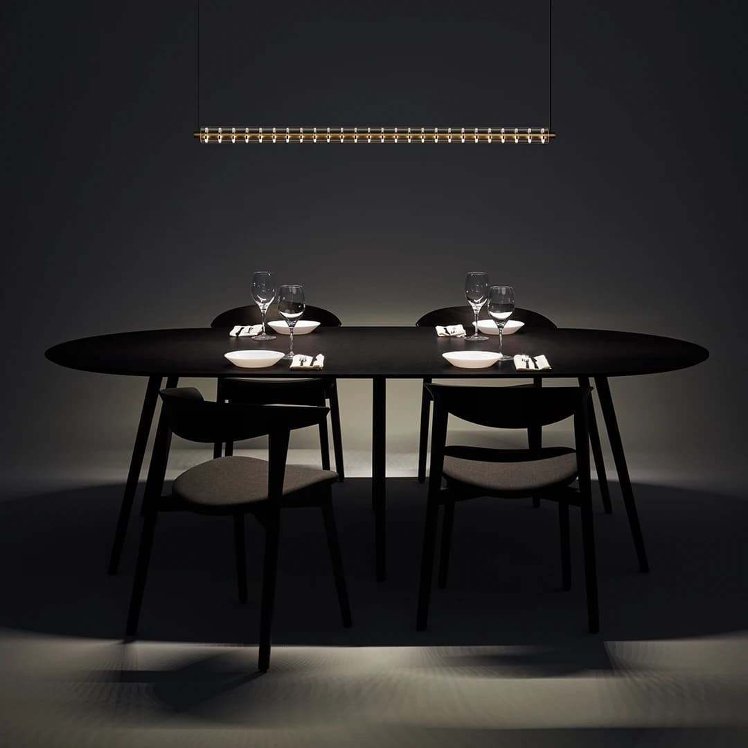 Lampe Suspendue Minimaliste Italienne en Verre Long, Design Moderne, pour Restaurant, Salle à Manger