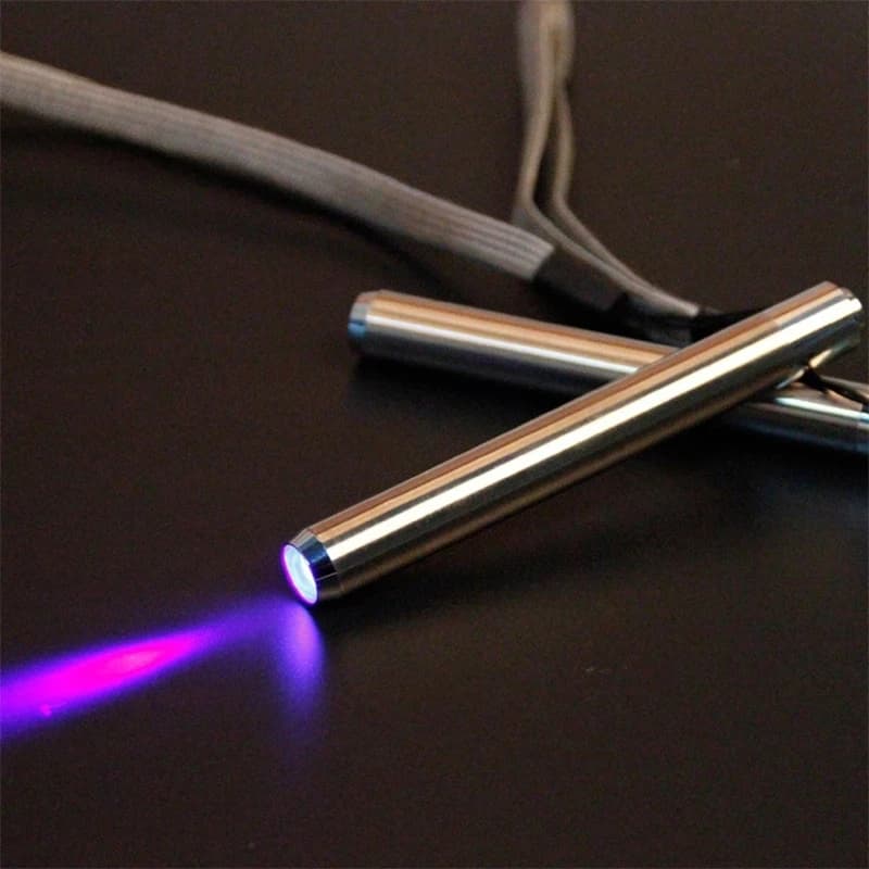 Lampe de poche UV LED 395nm 365nm lumière ultraviolette Mini lampe de poche lanterne UV lampe à LED