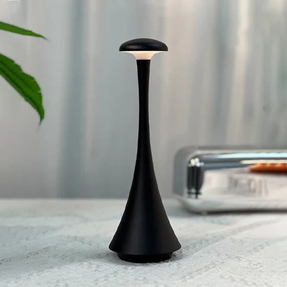 Lampe de table champignon rechargeable sans fil à commande tactile, lampe créative USB-C, lampe de b