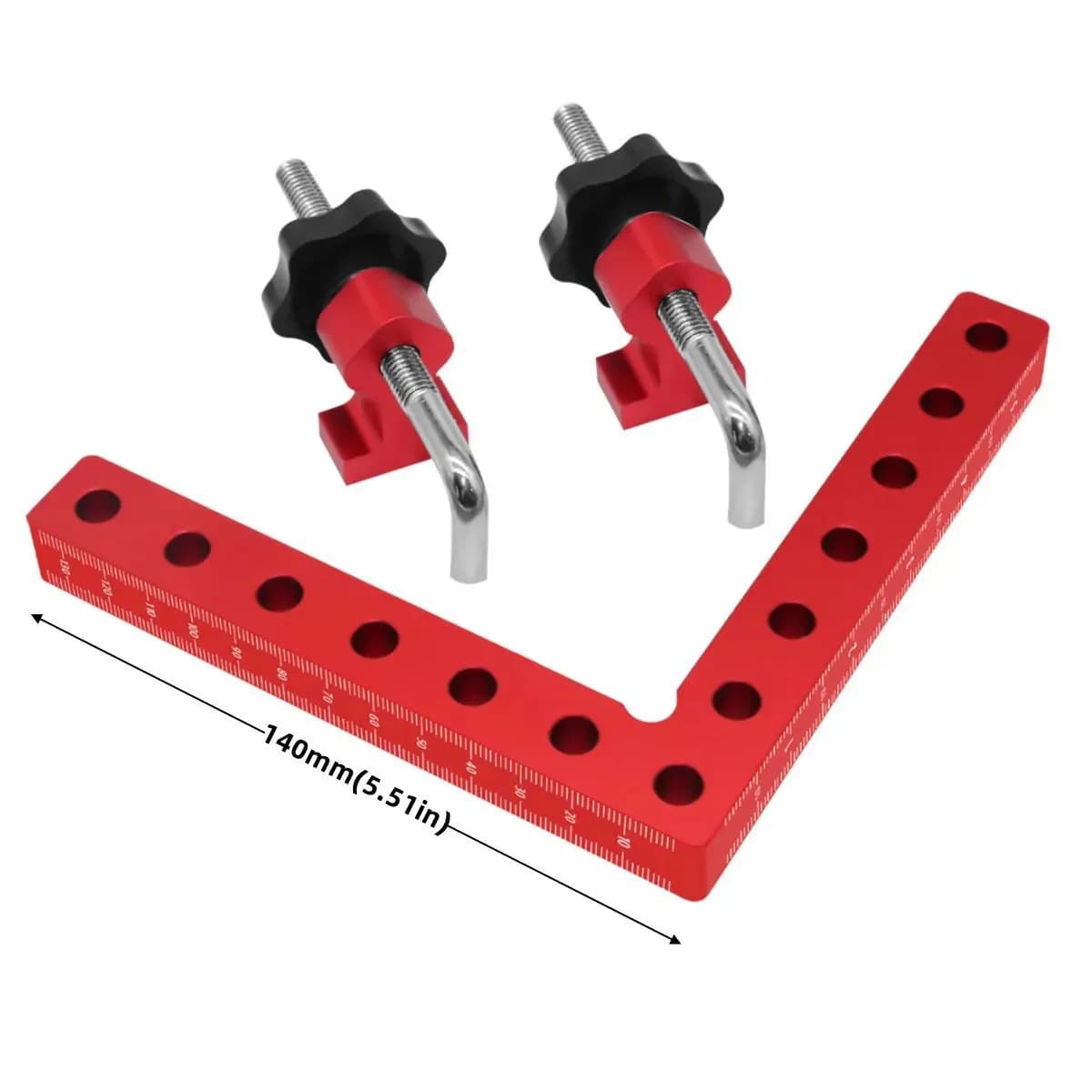 Clip de fixation à angle droit 120/140 mm, pince auxiliaire en L à 90 degrés, outil de positionnemen