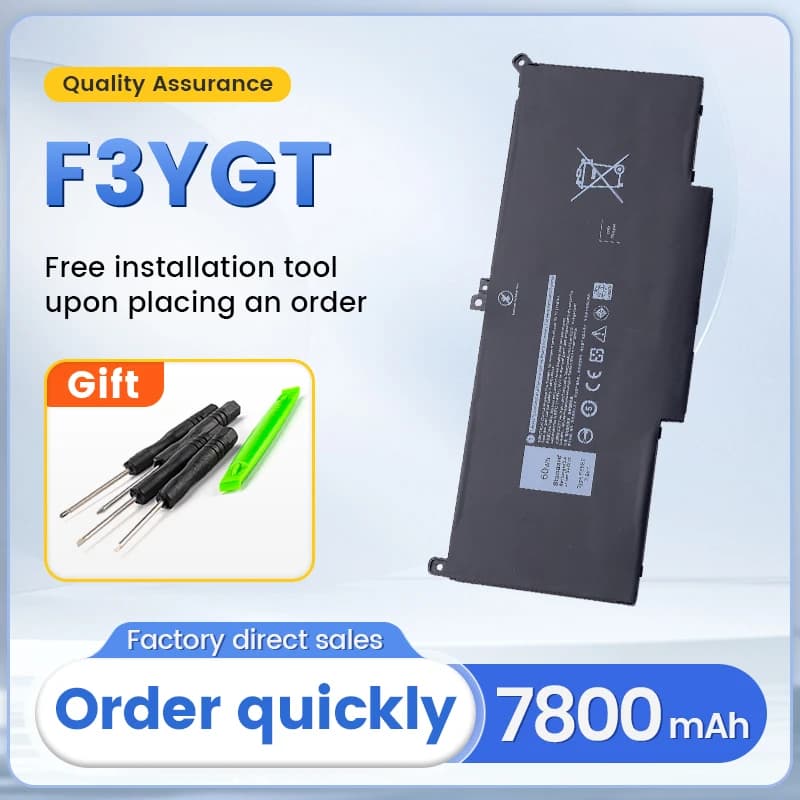 SOMI F3YGT pour batterie Dell Latitude 7480 12 13 7000 7280 7290 E7280 E7290 E7380 E7390 7000 7380 7