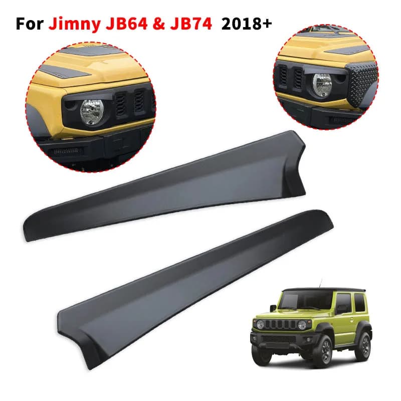 Accessoires Jimny : Sourcils de phare « Angry Bad Face » pour SUZUKI Jimny JB64 JB74 JC74 2019-2026,