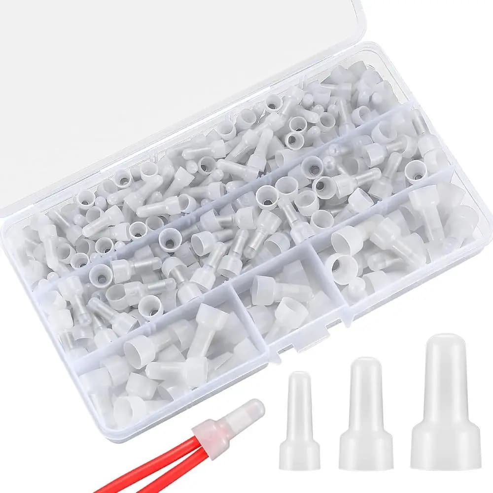 Connecteurs à extrémité fermée en nylon, épissure de ligne de pression, extrémité fermée isolée, jau