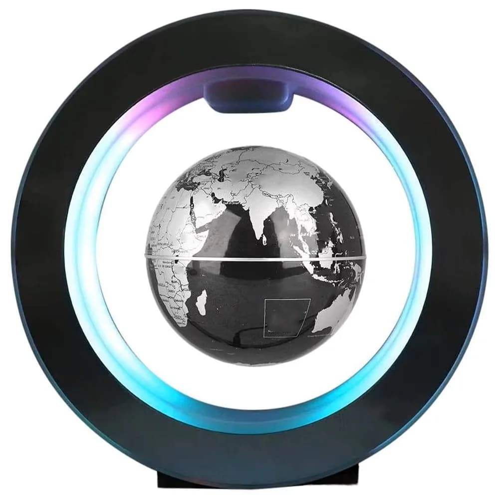 Globe flottant Lévitant la carte du monde Ornement rotatif Lampe à LED pour lampe de chevet Nouveaut
