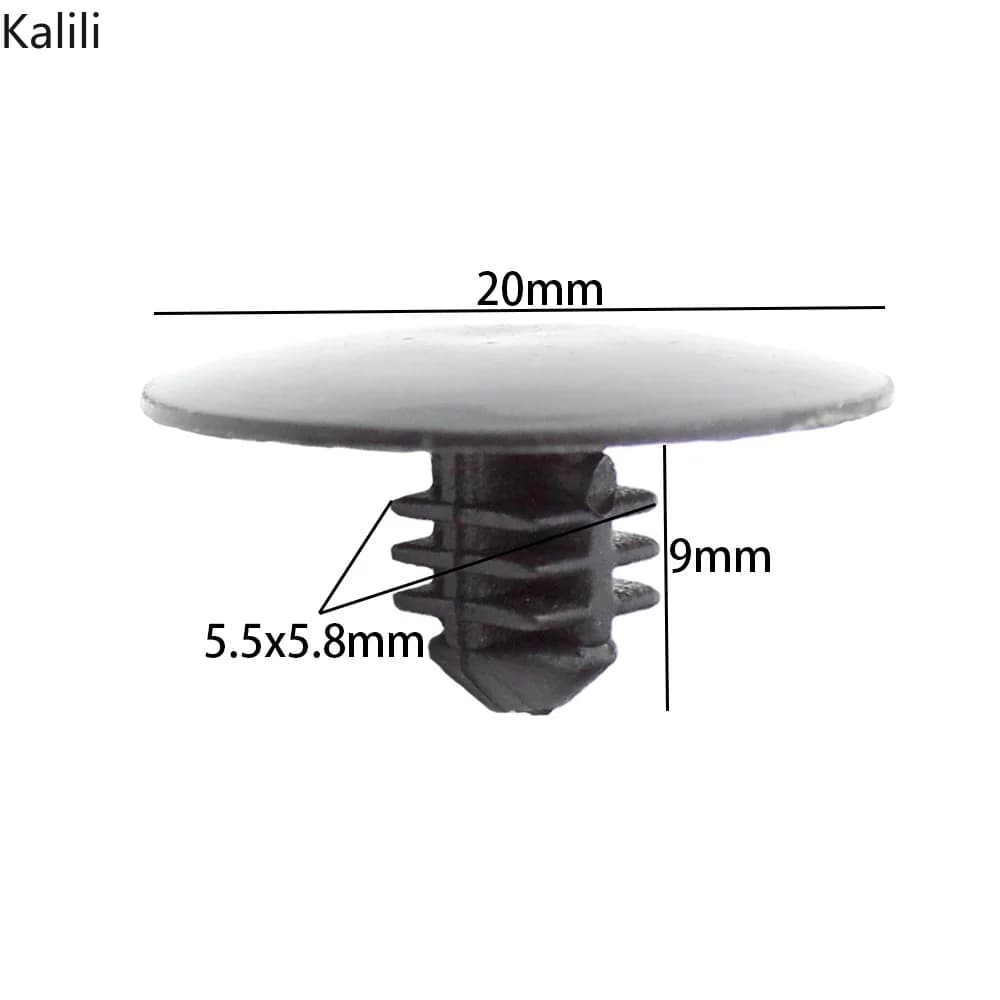 Clip de panneau de garniture 5mm 6mm 7mm 8mm 9mm 10mm 11mm, Clip de moulage de voiture, attaches à v