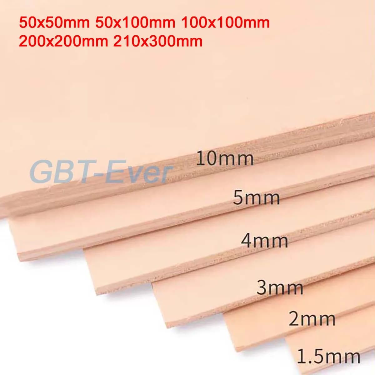 1-10 pièces 50x50 ~ 210x300mm plaque en bois modèle feuilles de tilleul léger artisanat conseil épai