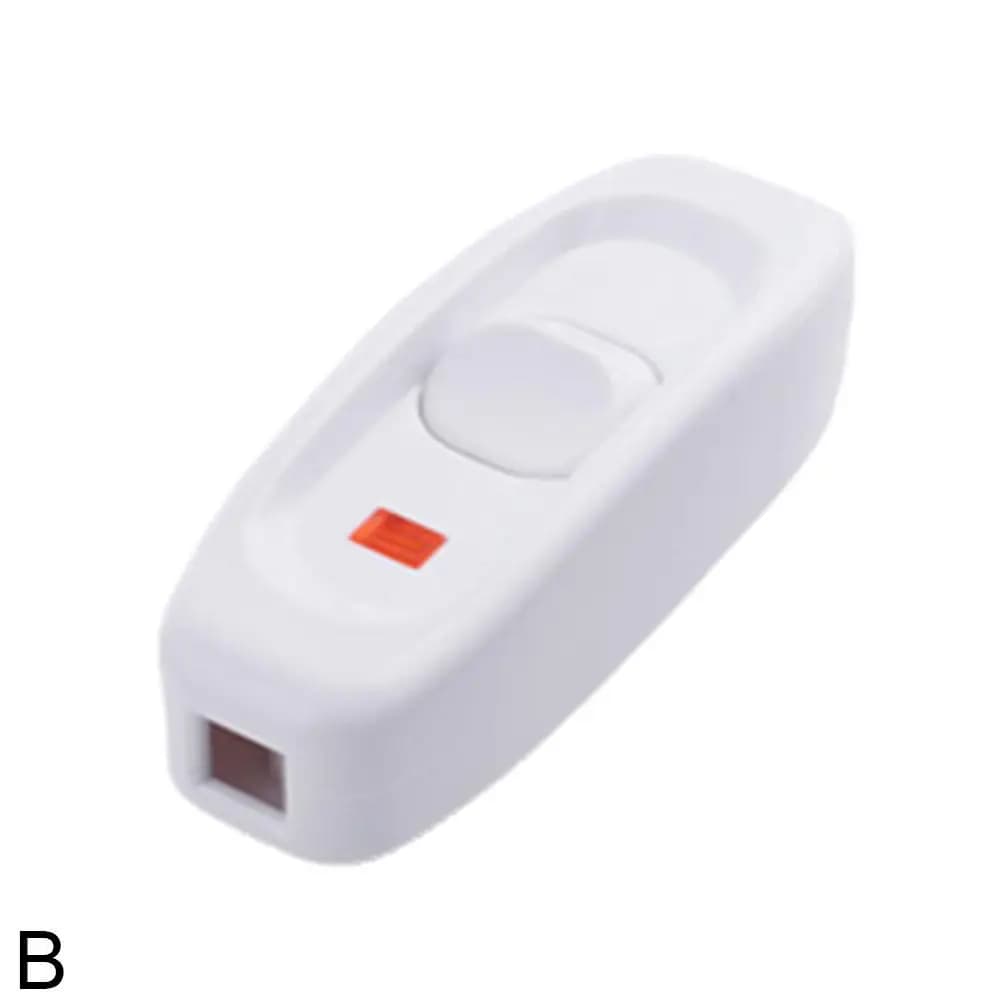 Interrupteur de lampe de chevet AC 240V 10A, interrupteur marche/arrêt en ligne, voyant LED, bouton,