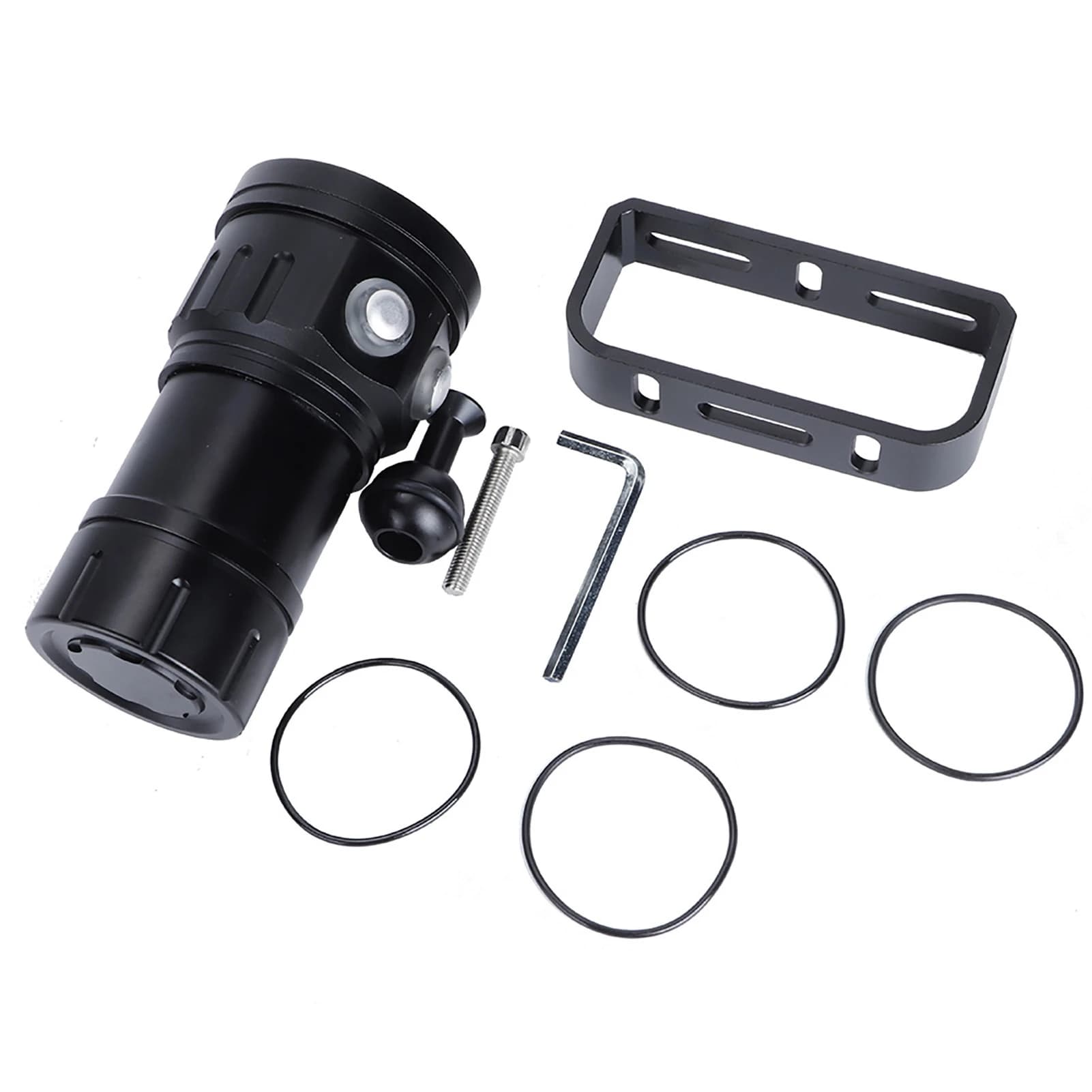 Lampe étanche pour l'extérieur, lampe de camping sous-marine, lampe torche IPX8 18000lm 500M, lampe