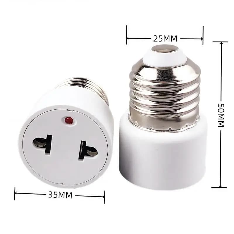 Douille de lampe US/EU sans éclairage, pratique, blanche, prise E27, support d'ampoule, adaptateur d