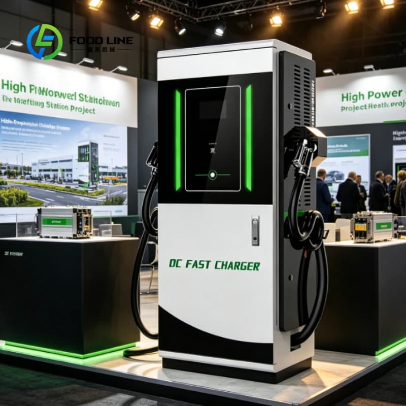 Chargeur DC pour véhicules électriques de 120 kW intégré avec stockage de batterie personnalisé, sta