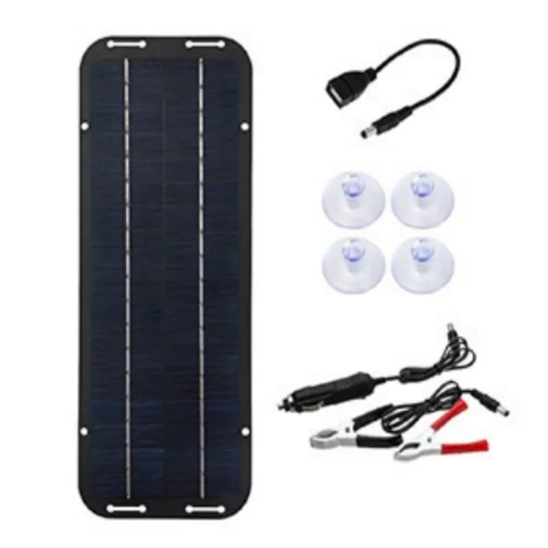 Kit de chargeur solaire étanche IP65 12V, chargeur solaire portable à haute efficacité pour batterie
