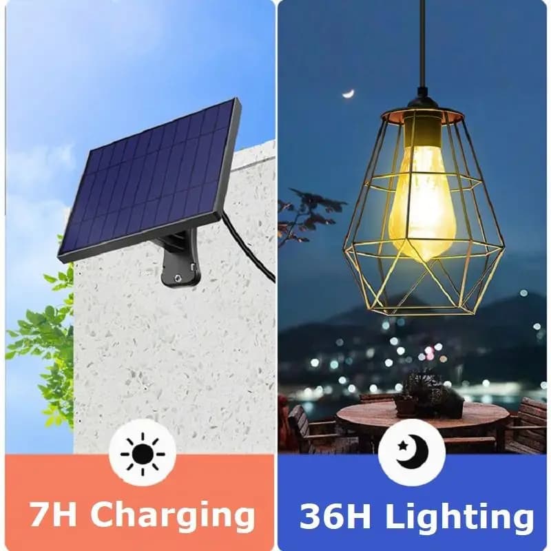 Lampes solaires suspendues intelamp pour intérieur et extérieur, super lumineuses, étanches IP65, po