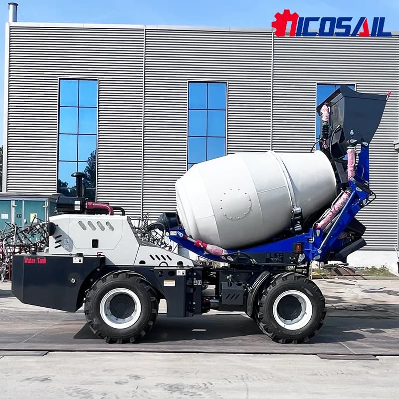Mini bétonnière auto-chargement bétonnière 0.5m3 0.8m3 4m3 3.5m3 6.5m3 2m3 bétonnière camion à vendr