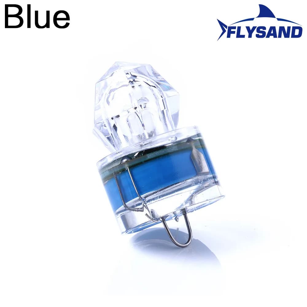 Lampe de pêche LED sous-marine en forme de diamant, Flash pour attirer les calmares, leurre, outils