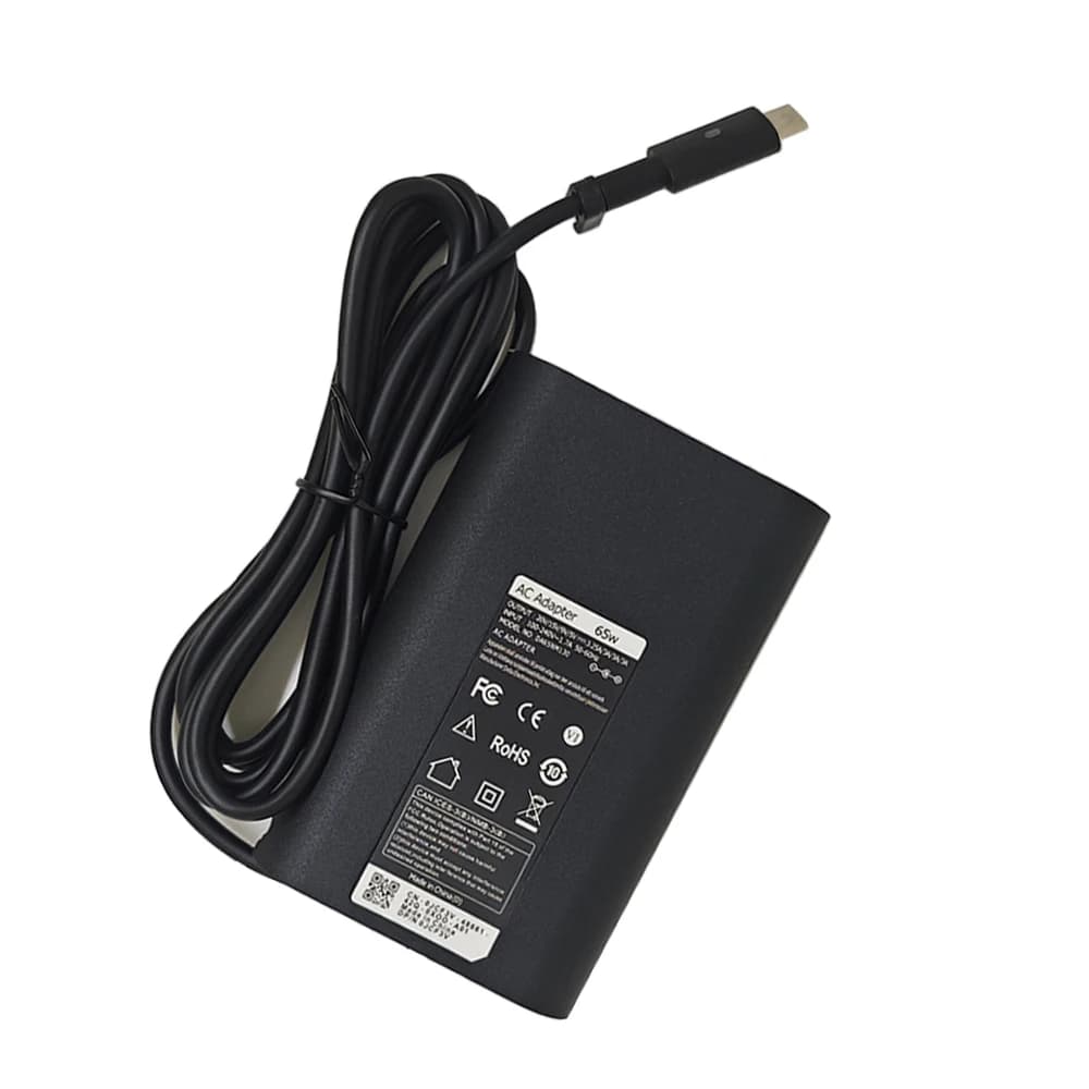 Adaptateur USB Type C 65W pour ordinateur portable, chargeur pour Dell Latitude 7420, 7370, 7275, 52
